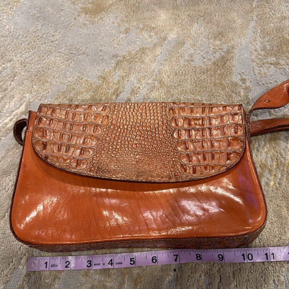 VTG Brahmin alligator skin light brown shoulder bag in amazing condition for age - Picture 14 of 16